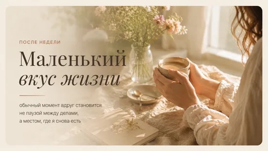 Маленький вкус жизни — после недели